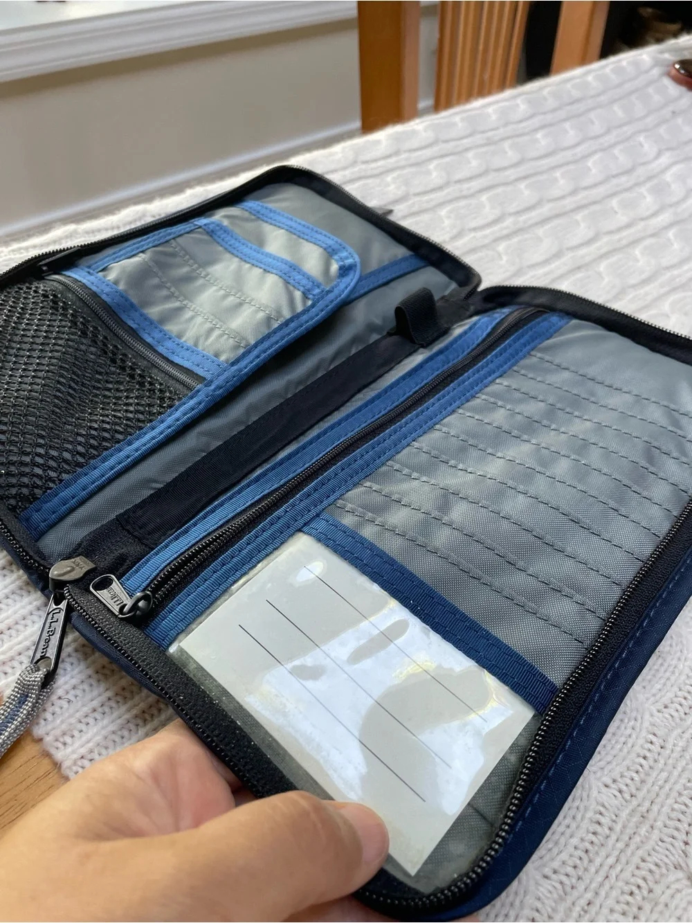 L.L. Bean Unisex Travel Document Holder Wallet Wristlet